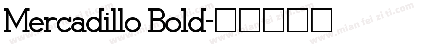Mercadillo Bold字体转换